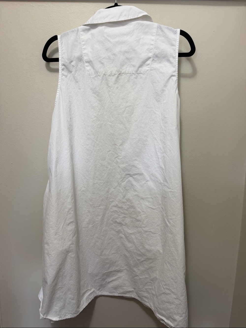 Banana Republic White Sleeveless Collared A-Line Dress - Picture 7 of 14